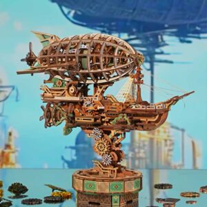 Steampunk Airship 3D Wooden Puzzle_3
