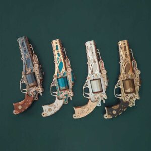 Steampunk Revolver 3D Wooden Puzzle_2