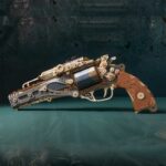 Steampunk Revolver 3D Wooden Puzzle_Black_2