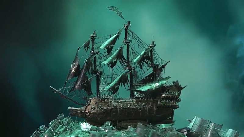 The Flying Dutchman Ghost Ship 3D Metal Puzzle_Description_1