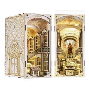 The Gods' Library Book Nook Miniature Dollhouse_1