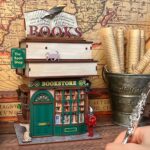Time Bookstore Wooden DIY Miniature Dollhouse_5