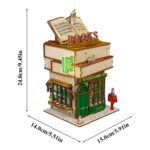 Time Bookstore Wooden DIY Miniature Dollhouse_6
