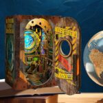 Undersea Spacetime Book Nook Miniature Dollhouse_3
