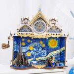 Van Gogh's Starry Night Rotating 3D Wooden Puzzle_4