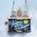 Van Gogh's Starry Night Rotating 3D Wooden Puzzle_5