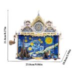 Van Gogh's Starry Night Rotating 3D Wooden Puzzle_8
