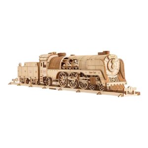 Vintage Mechanical Steam Train 3D Wooden Puzzle_1