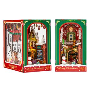 Winter of Christmas Book Nook Miniature Dollhouse_1