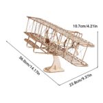 Wright Flyer Aircraft Model 3D Wooden Puzzle_7