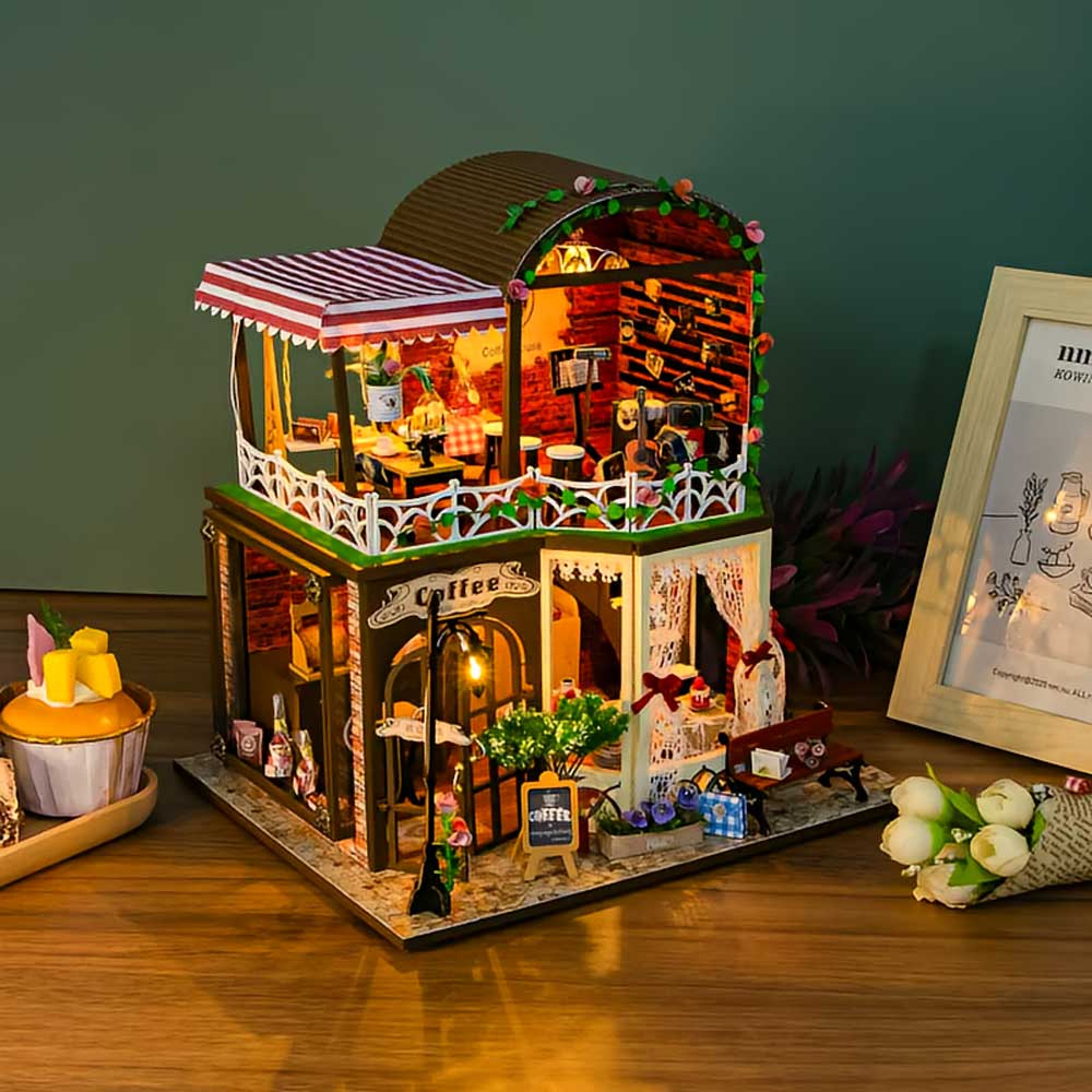 Coffee Shop DIY Miniature Dollhouse