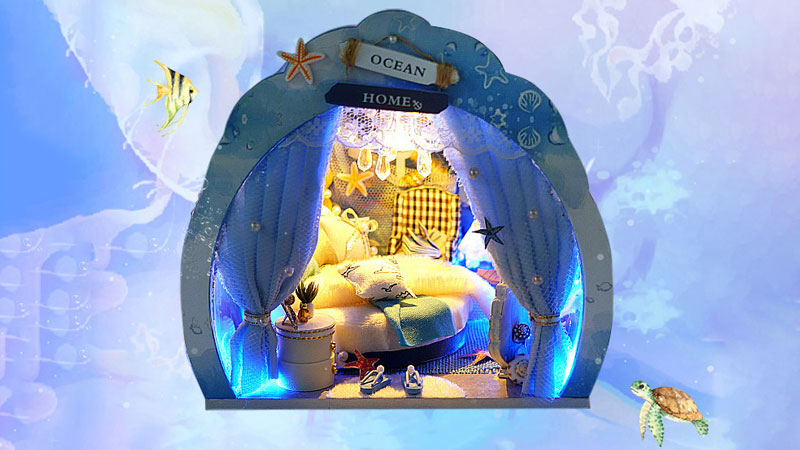 Ocean Room DIY Miniature Dollhouse_Description_2