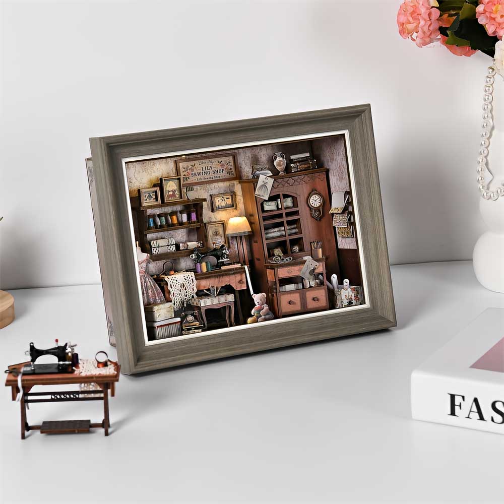 Sewing Shop DIY Miniature Dollhouse