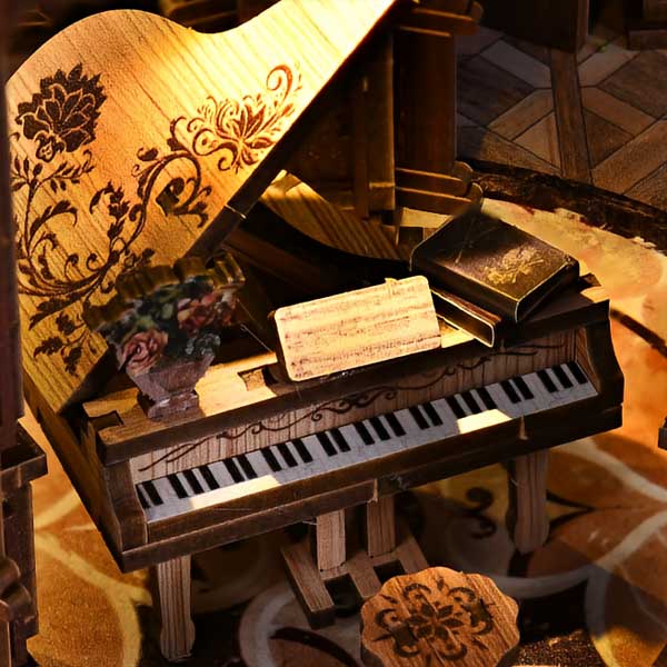 Dreamy Book Hall DIY Miniature Dollhouse_Description_5