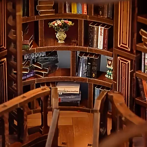 Dreamy Book Hall DIY Miniature Dollhouse_Description_6