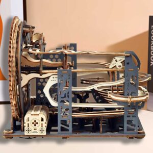 Galactic Orbit Electric Marble Run 3D Wooden Puzzle_2