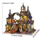 Rail-track Secluded City DIY Miniature Dollhouse_6
