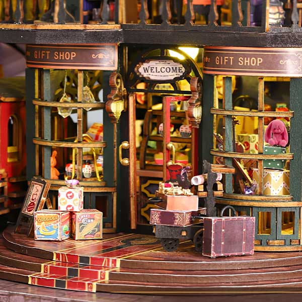 Rail-track Secluded City DIY Miniature Dollhouse_Description_4