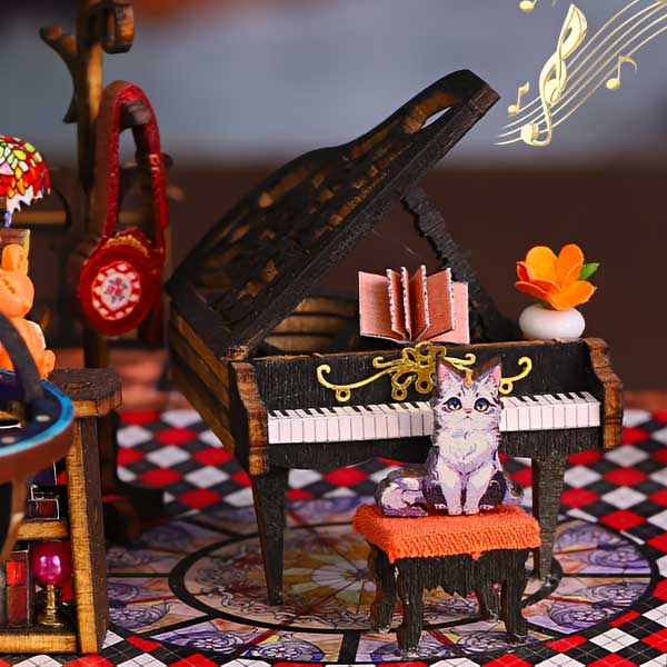 Rail-track Secluded City DIY Miniature Dollhouse_Description_6
