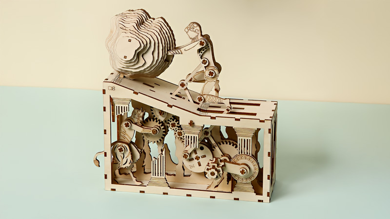 Sisyphus Automaton 3D Wooden Puzzle_Description_1