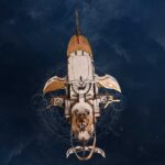 Whale Ark of the Universe 3D Wooden Puzzle_Dawnlight_Gold_4