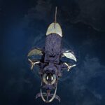 Whale Ark of the Universe 3D Wooden Puzzle_Starlight_Blue_4
