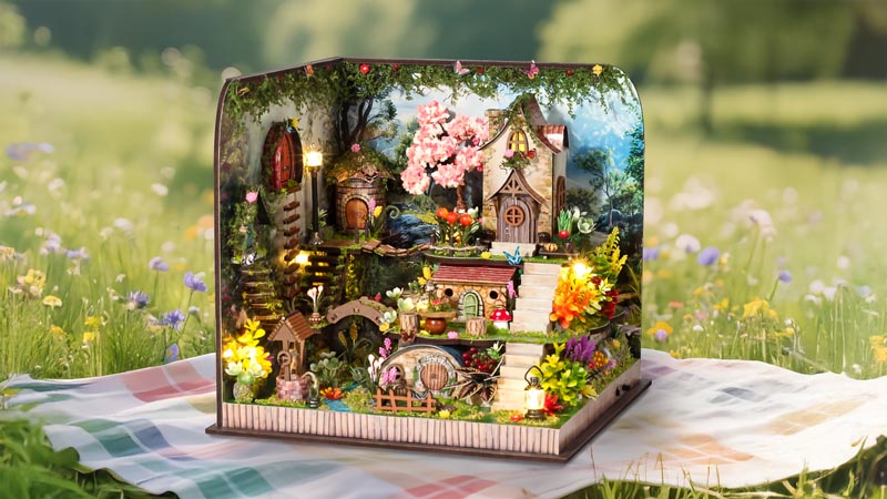 Whispering Woods DIY Miniature Dollhouse_Description_1