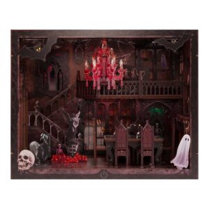 Halloween Dark Family Book Nook Miniature Dollhouse_1