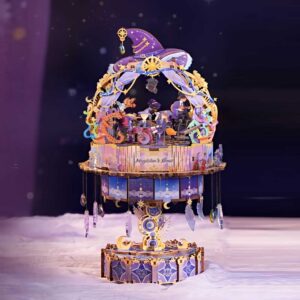 Magicians Show Music Box 3D Wooden Puzzle_2