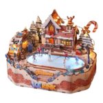 Ice Rink Music Box 3D Wooden Puzzle_1