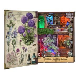 Potion Making Edition Book Nook Miniature Dollhouse_1