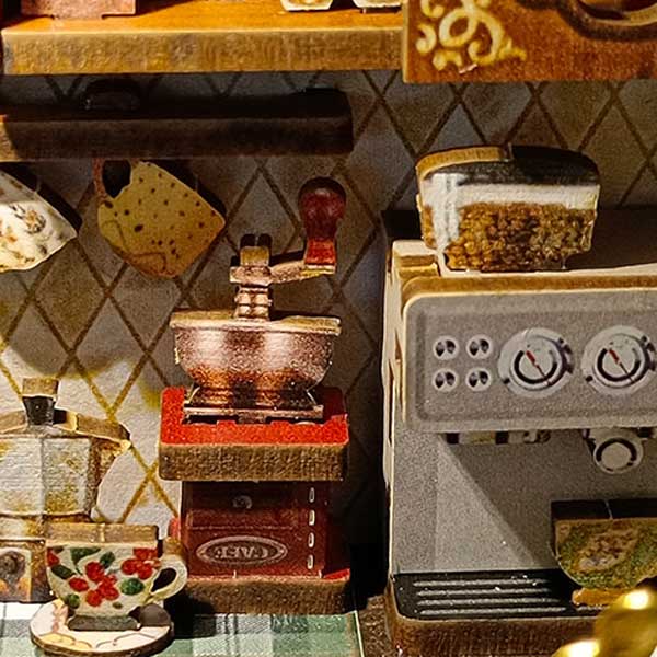 Floral Mark Café DIY Miniature Dollhouse_Description_4
