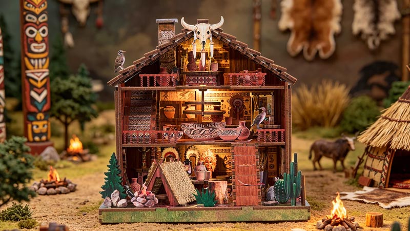 Plume Mountain Retreat DIY Miniature Dollhouse_Description_1