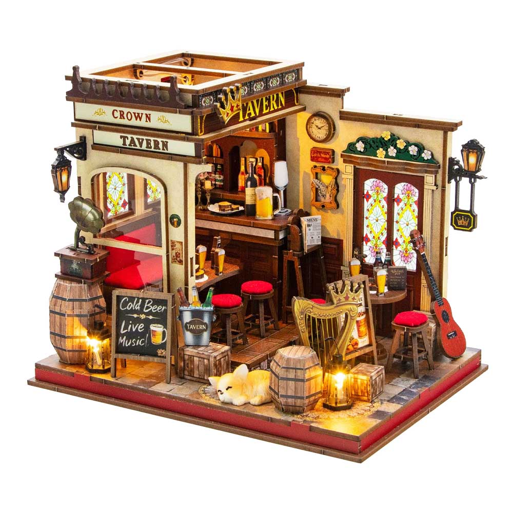 Crown Tavern DIY Miniature Dollhouse_1 Crown Tavern DIY Miniature Dollhouse_1