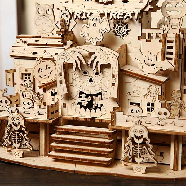 Halloween Haunted House 3D Wooden Puzzle_Description_3