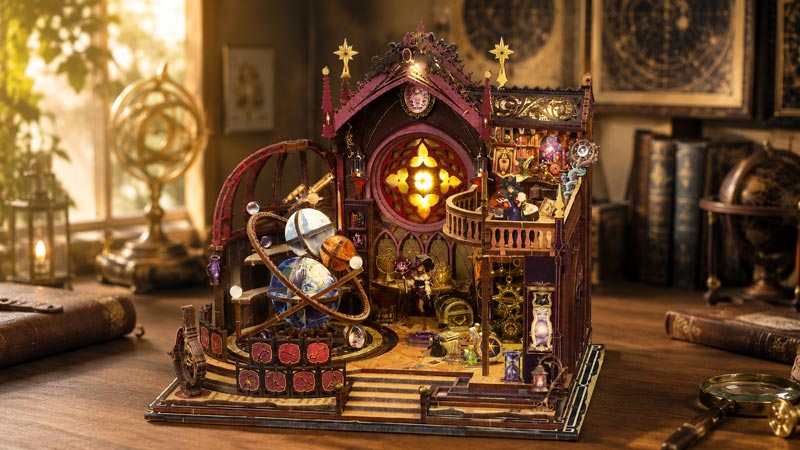 Star Gazer's Sanctum 3D Wooden Puzzle_Description_2