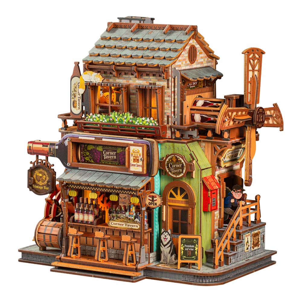 Corner Tavern 3D Wooden Puzzle_1 Corner Tavern 3D Wooden Puzzle_1