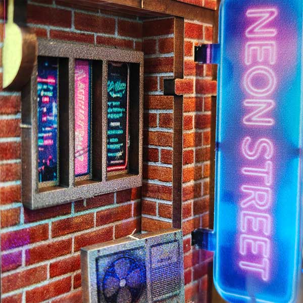 Cyber City Book Nook Miniature Dollhouse_Description_7