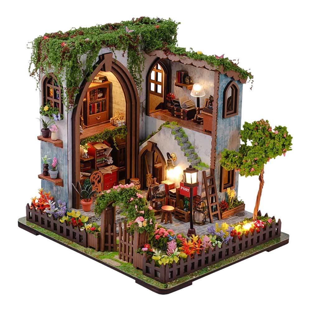 Garden Pavilion DIY Miniature Dollhouse_1 Garden Pavilion DIY Miniature Dollhouse_1