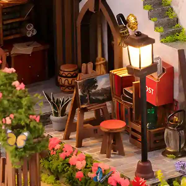 Garden Pavilion DIY Miniature Dollhouse_Description_3