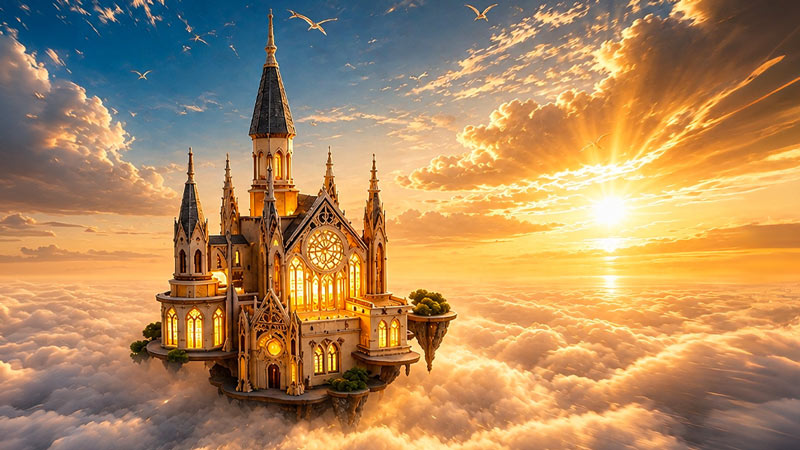 Glen Sky Castle 3D Wooden Puzzle_Description_1