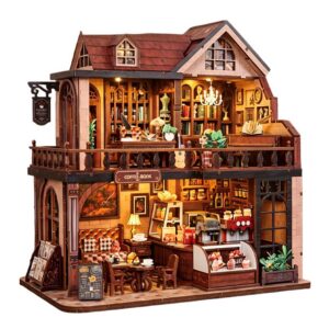 Norren Book Cafe DIY Miniature Dollhouse_1