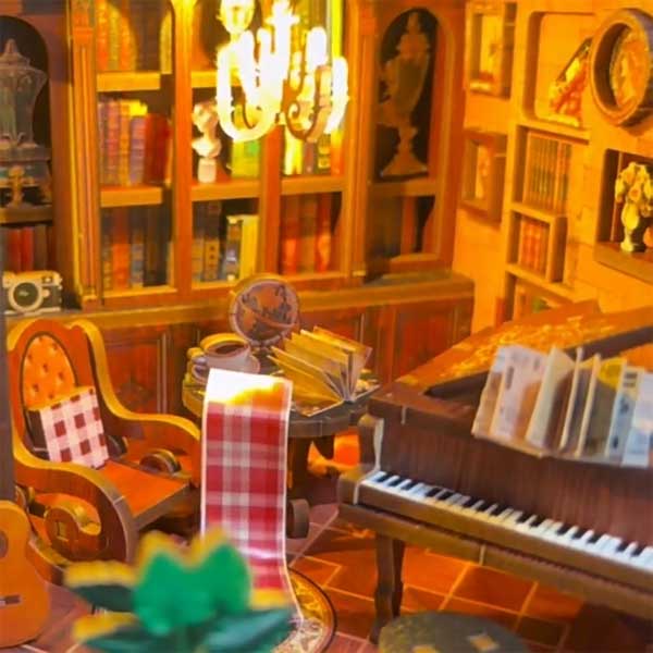 Norren Book Café DIY Miniature Dollhouse_Description_2