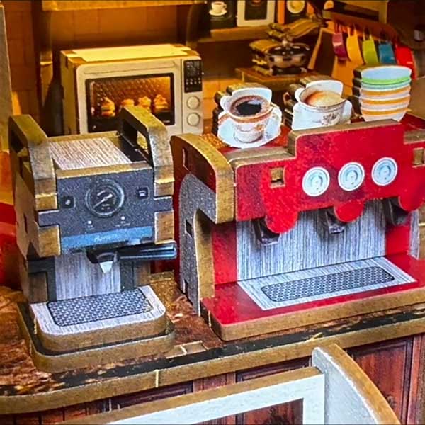 Norren Book Café DIY Miniature Dollhouse_Description_6