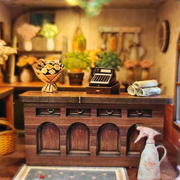 Time Layered Book Café DIY Miniature Dollhouse_Description_4