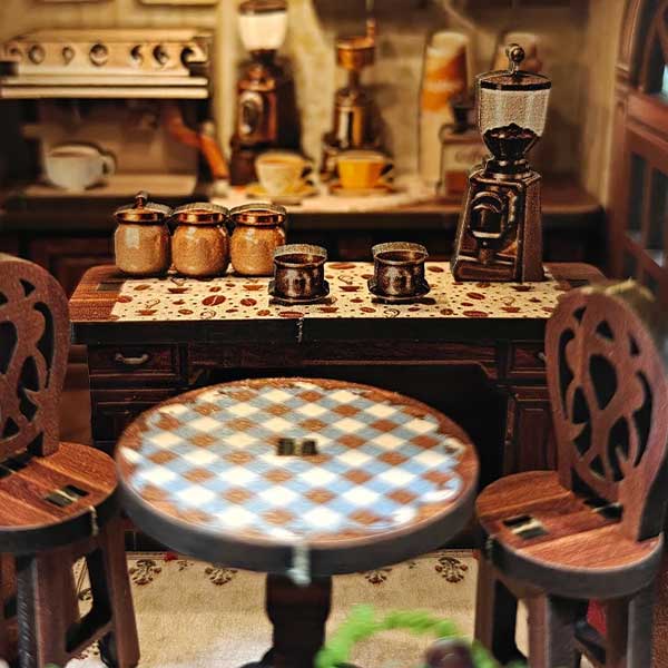 Time Layered Book Café DIY Miniature Dollhouse_Description_5