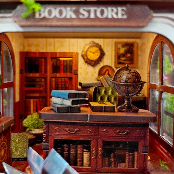 Time Layered Book Café DIY Miniature Dollhouse_Description_6