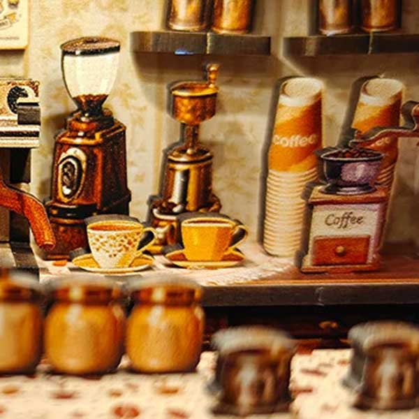 Time Layered Book Café DIY Miniature Dollhouse_Description_7