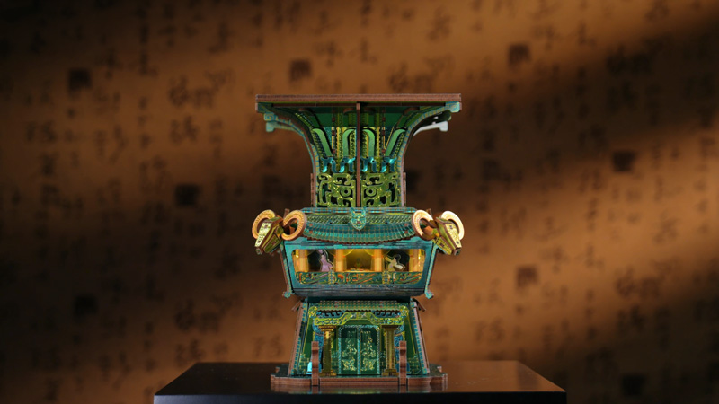 Four Ram Square Zun 3D Wooden Puzzle_Description_1