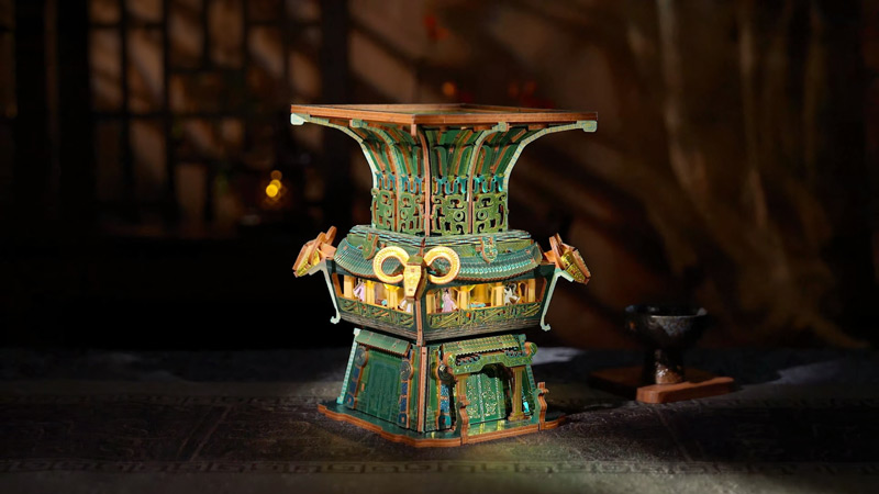 Four Ram Square Zun 3D Wooden Puzzle_Description_2